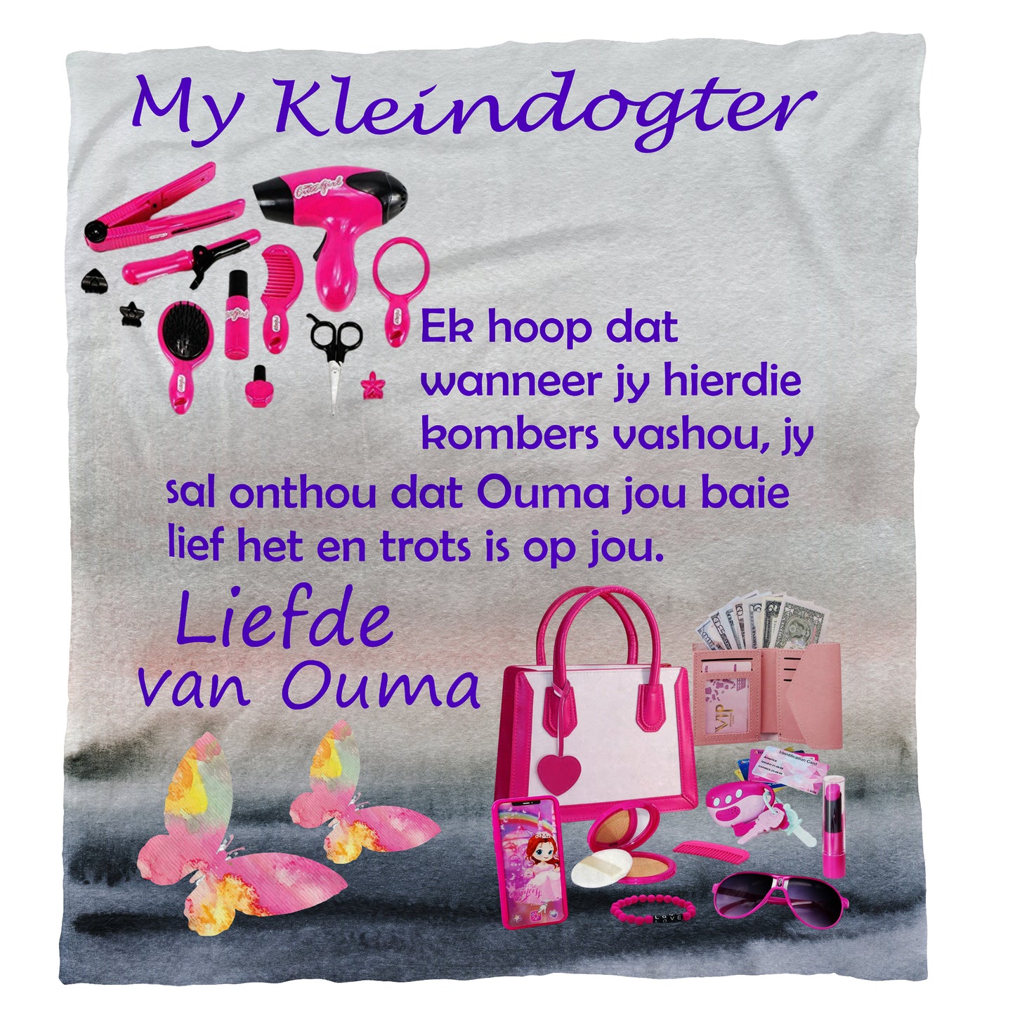 My Kleindogter Light Weight Fleece Blanket