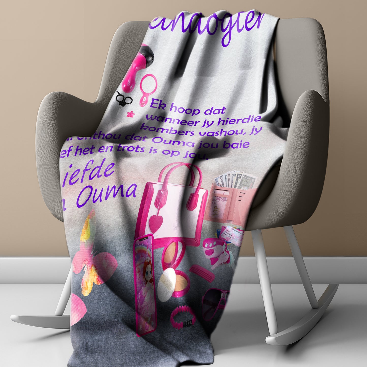 My Kleindogter Light Weight Fleece Blanket