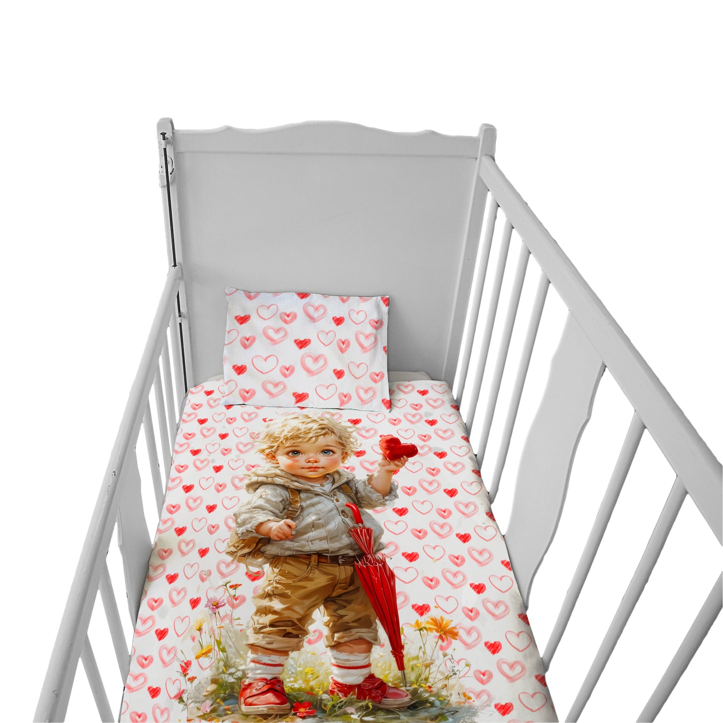 My Little Valentine Cot Set