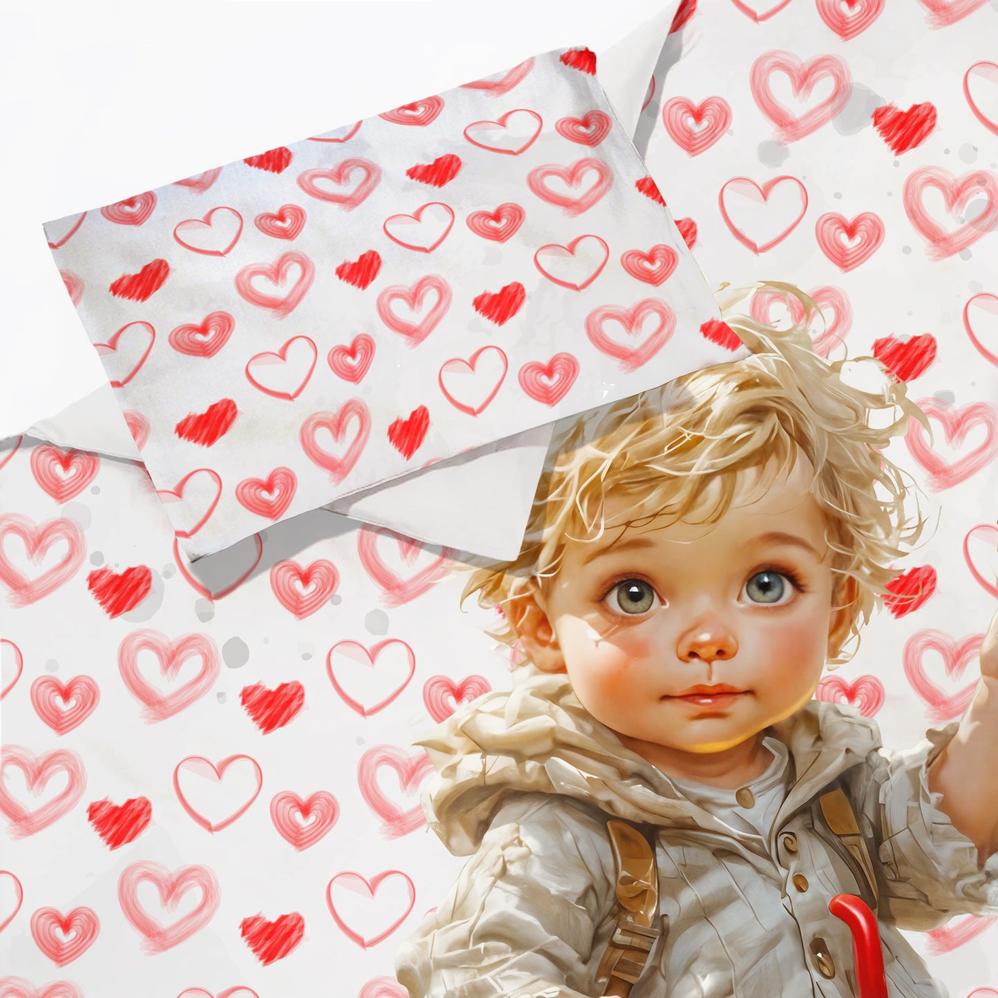 My Little Valentine Cot Set