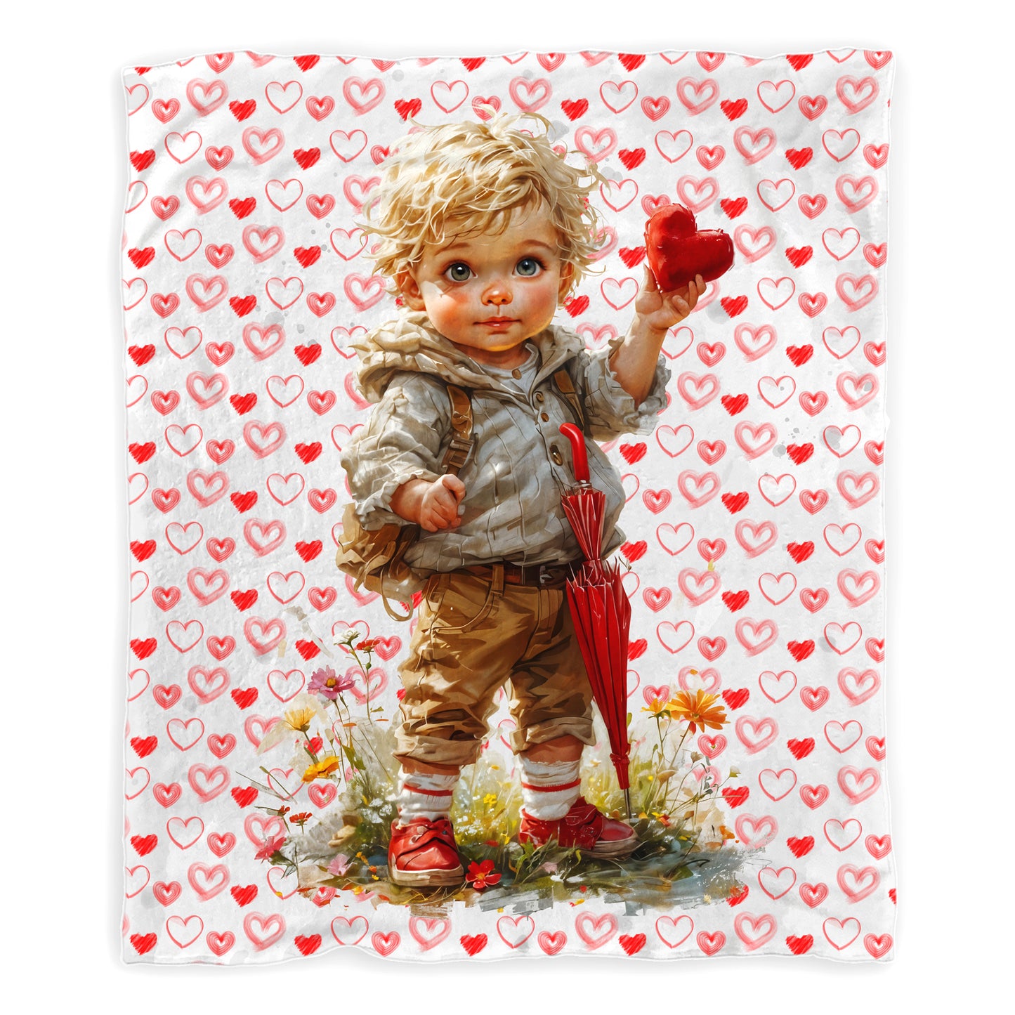 My Little Valentine  Toddler Fleece Blanket