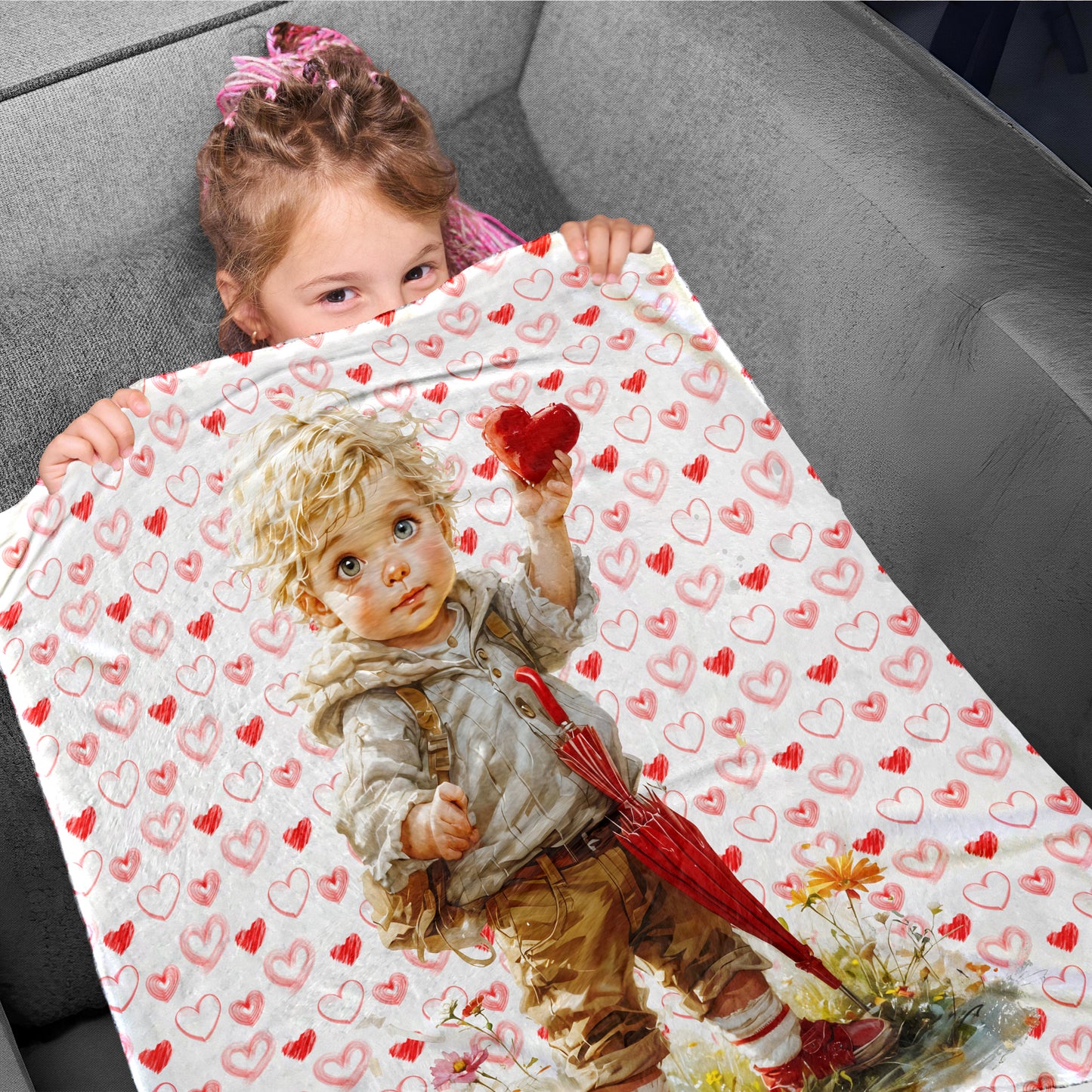 My Little Valentine  Toddler Fleece Blanket