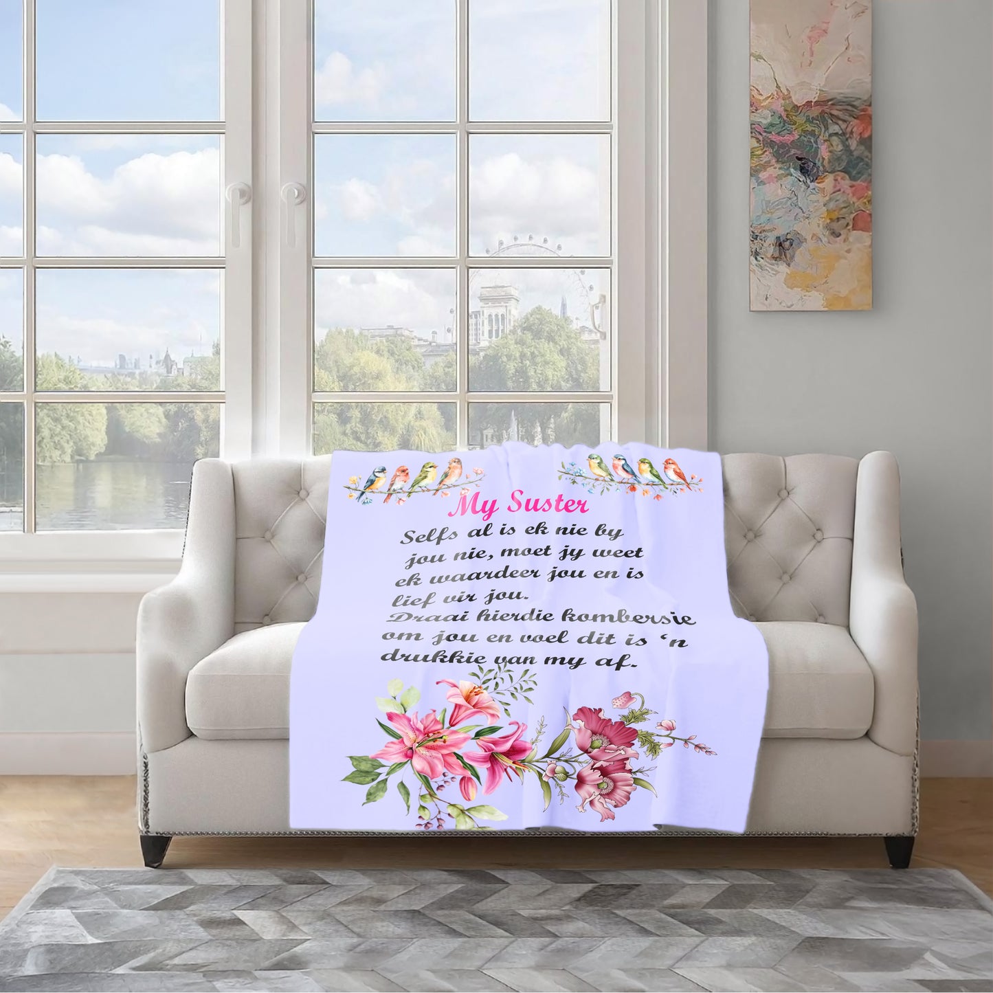 My Suster Light Weight Fleece Blanket