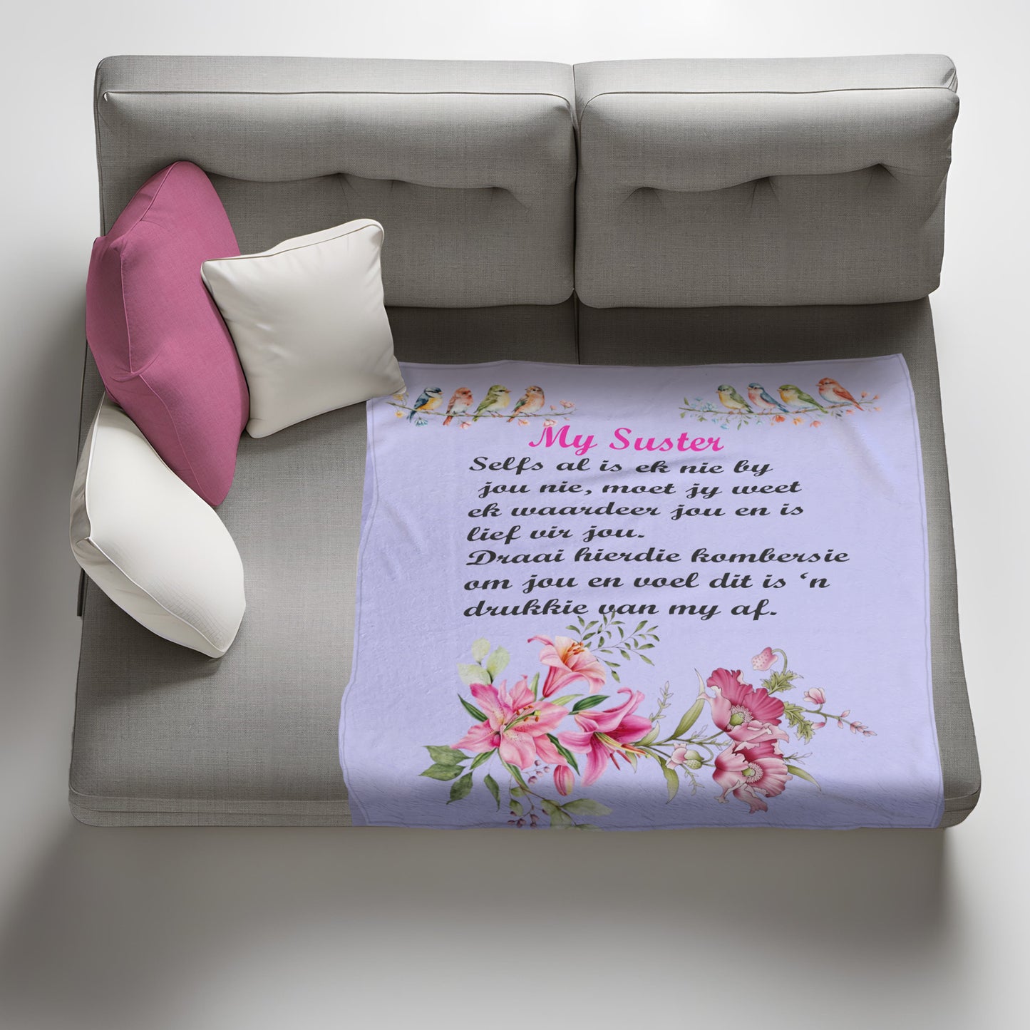 My Suster Light Weight Fleece Blanket