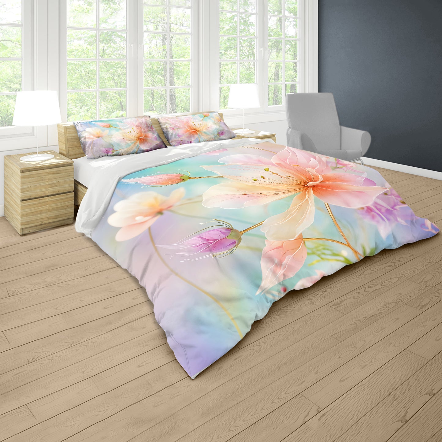 Mystic Blossoms Duvet Cover Set