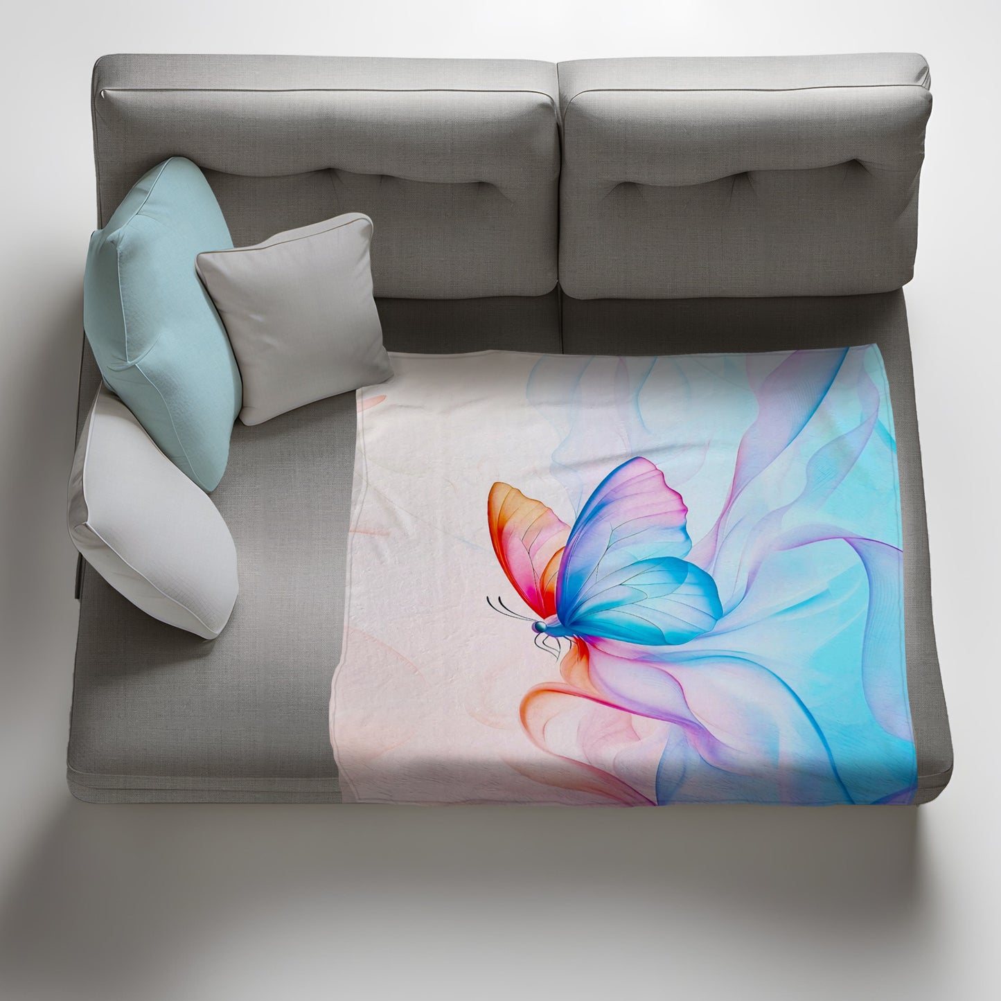 Mystic Butterfly Light Weight Fleece Blanket