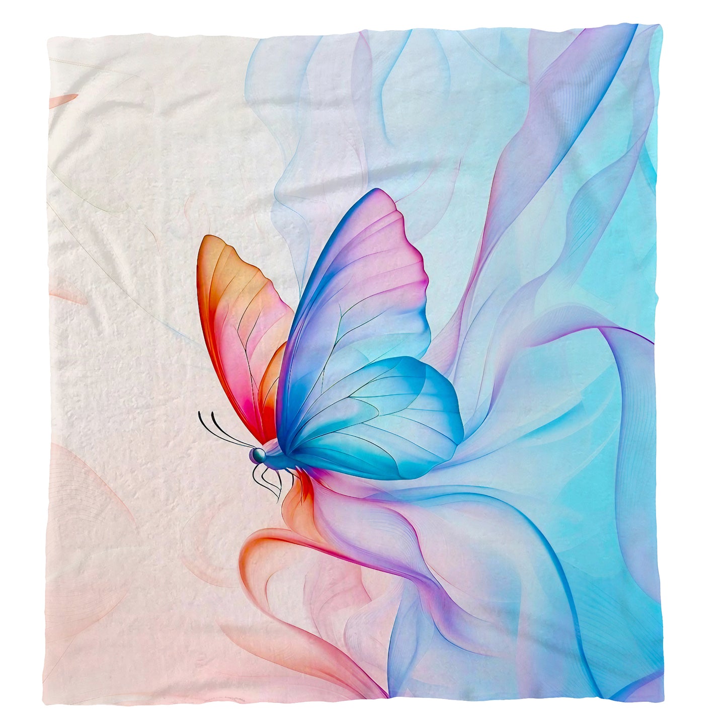 Mystic Butterfly Light Weight Fleece Blanket