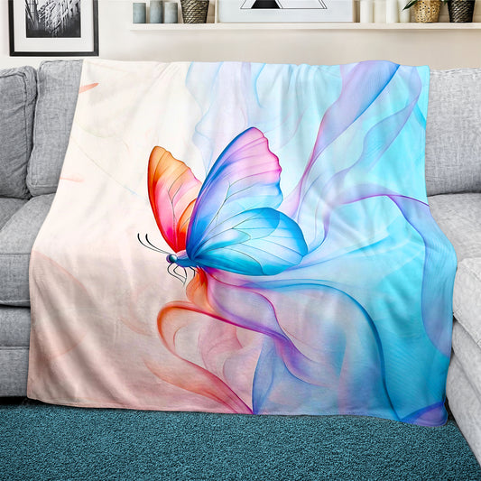 Mystic Butterfly Light Weight Fleece Blanket