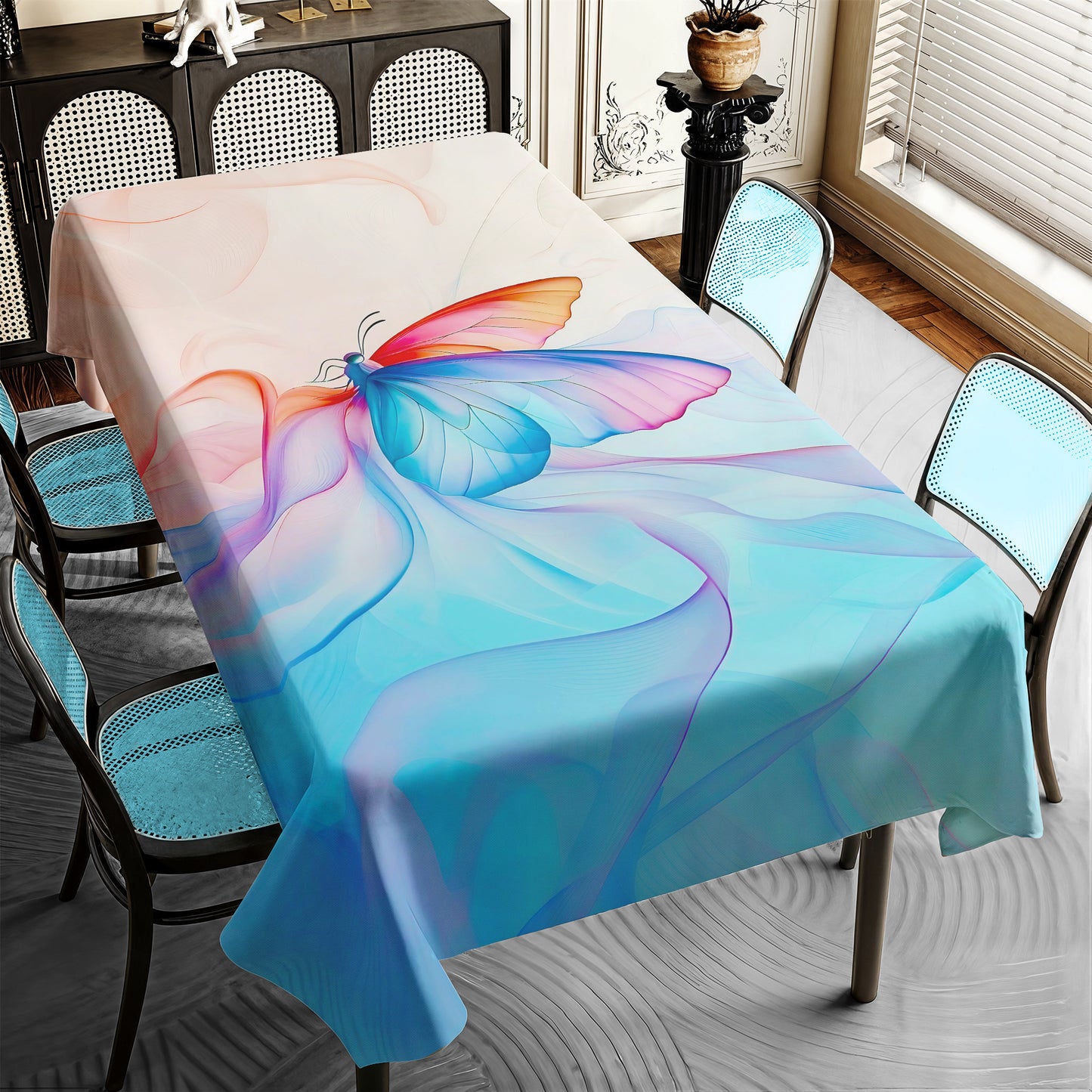 Mystic Butterfly Rectangle Tablecloth
