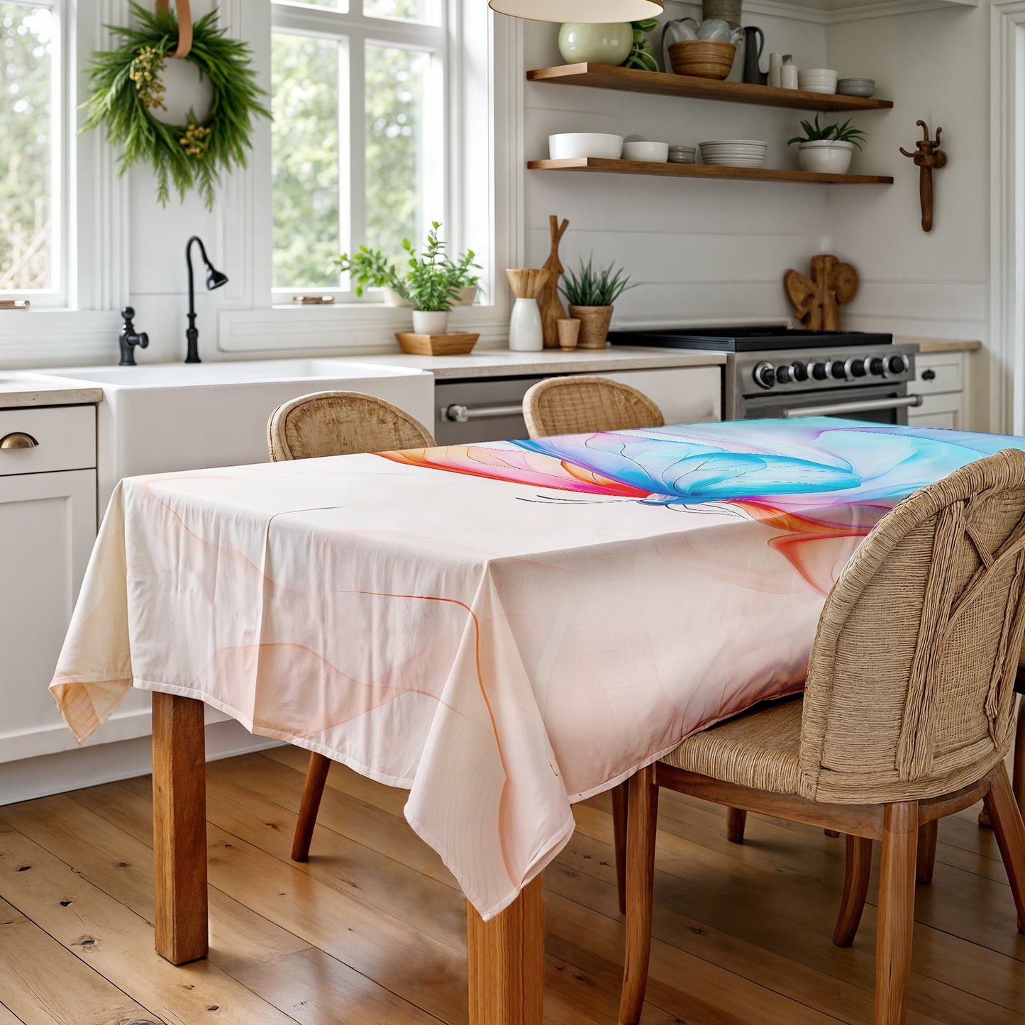 Mystic Butterfly Rectangle Tablecloth