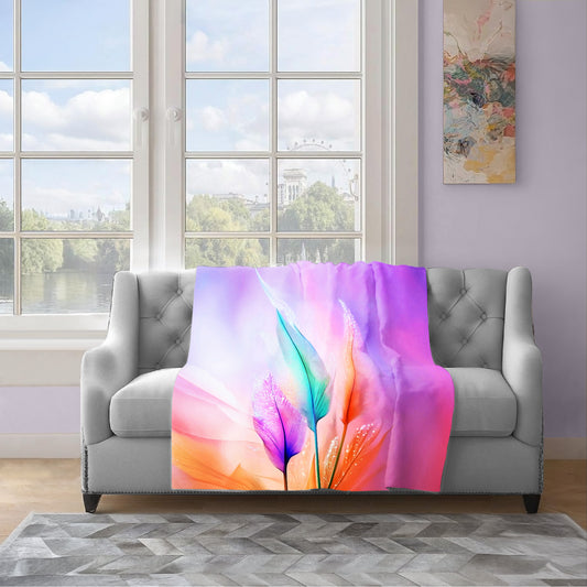 Mystic Feathers Light Weight Fleece Blanket