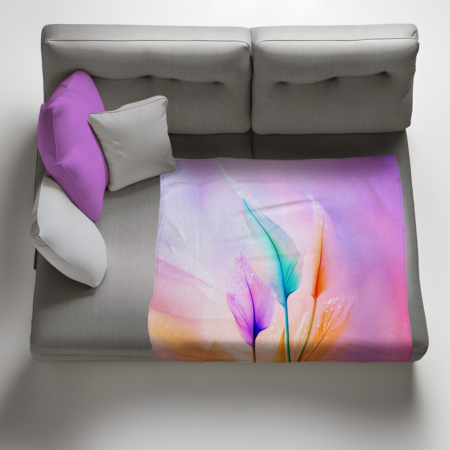 Mystic Feathers Light Weight Fleece Blanket