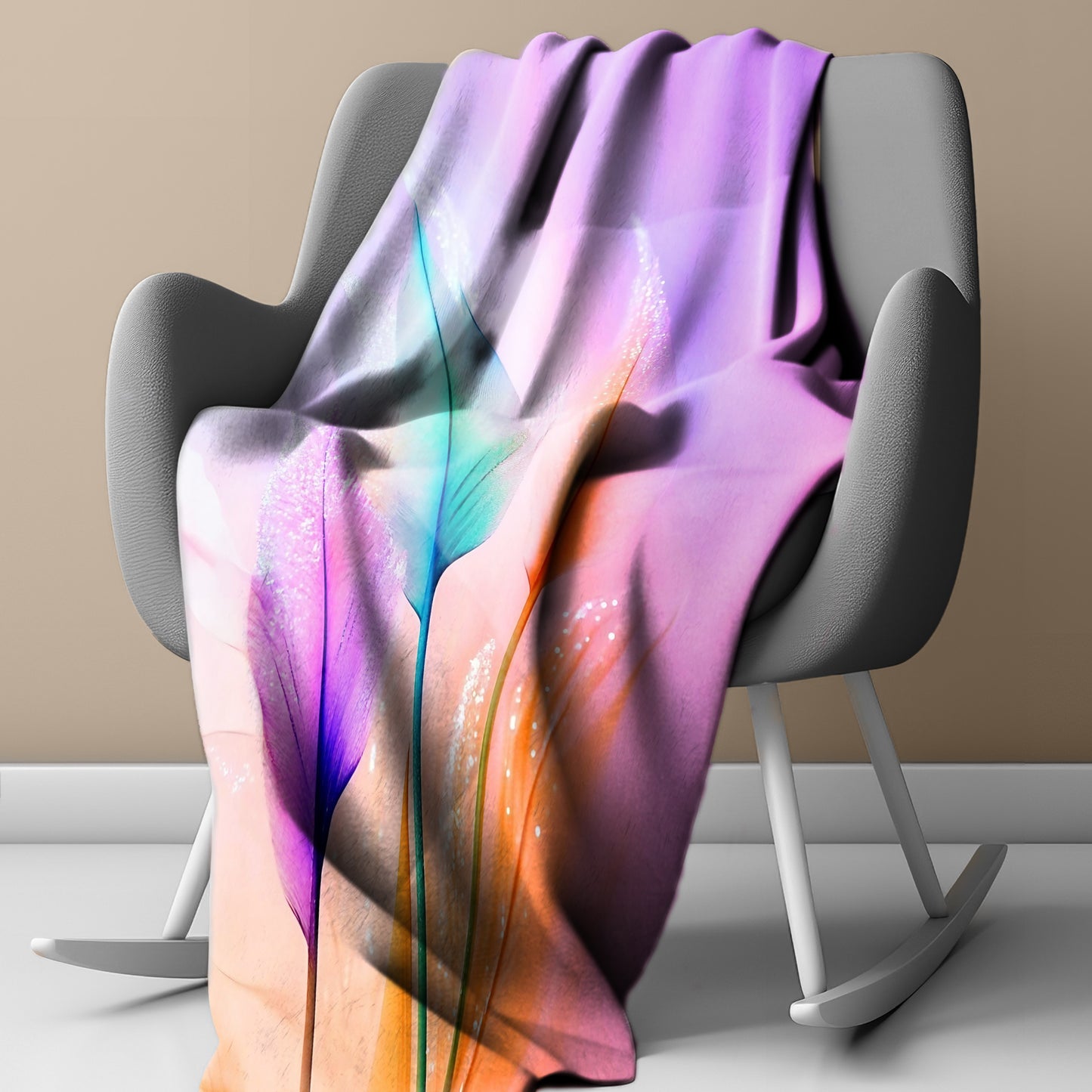 Mystic Feathers Light Weight Fleece Blanket