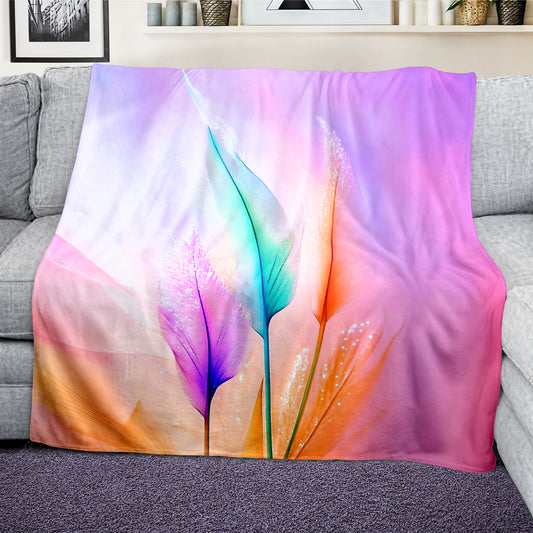 Mystic Feathers Light Weight Fleece Blanket