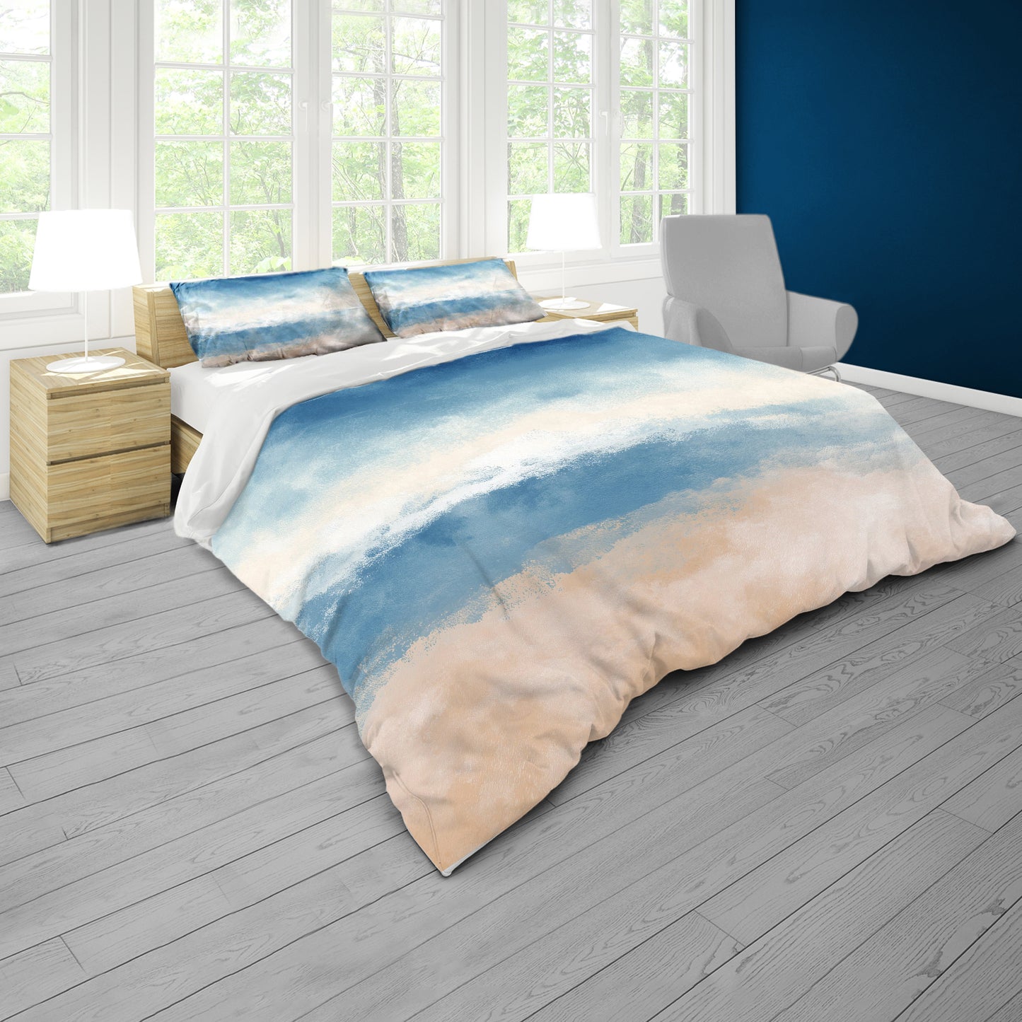 Mystic Horizon Glow Duvet Cover Set by Wikus Schalkwyk