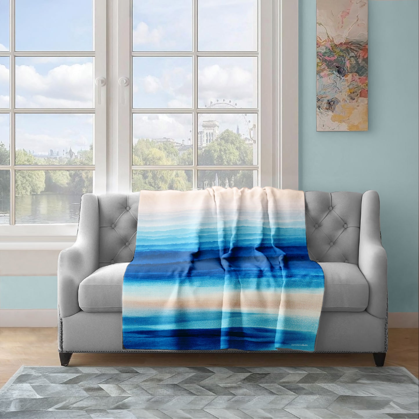 Mystic Horizon Light Weight Fleece Blanket by Wikus Schalkwyk