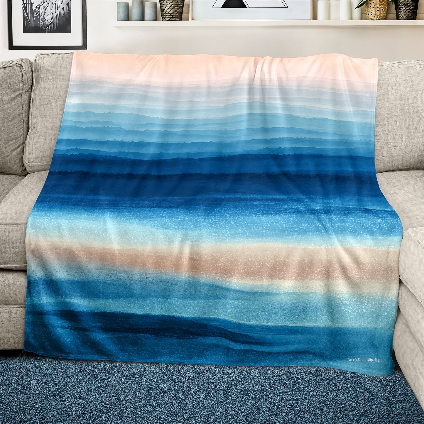 Mystic Horizon Light Weight Fleece Blanket by Wikus Schalkwyk