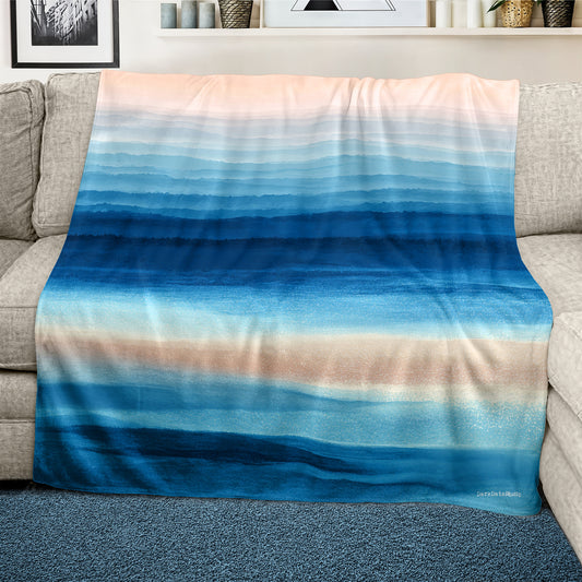 Mystic Horizon Light Weight Fleece Blanket by Wikus Schalkwyk