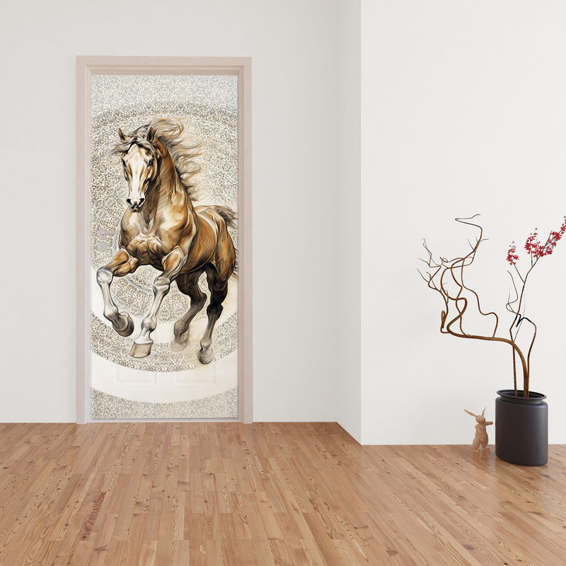 Mystical Horse Door Decoupage