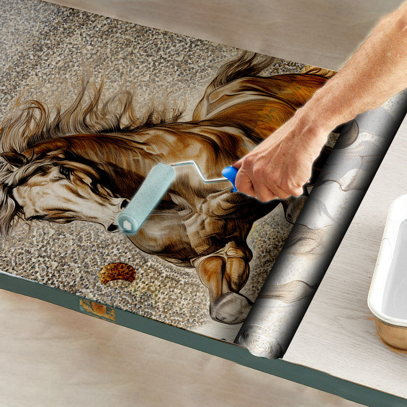 Mystical Horse Door Decoupage