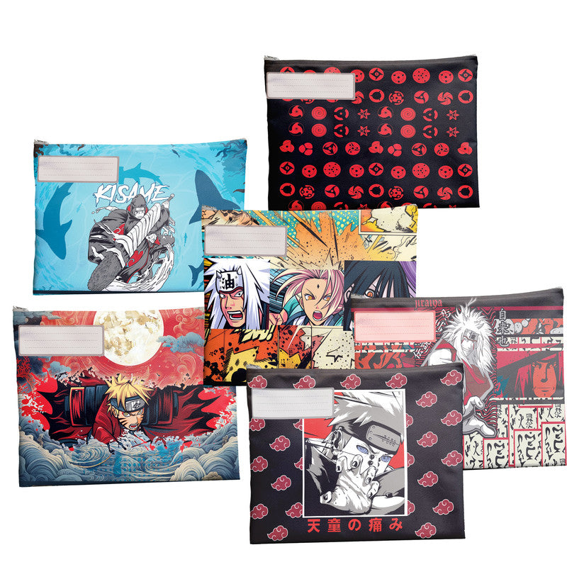 Naruto Ninja Subject Savvy Book Bags Set Of 6