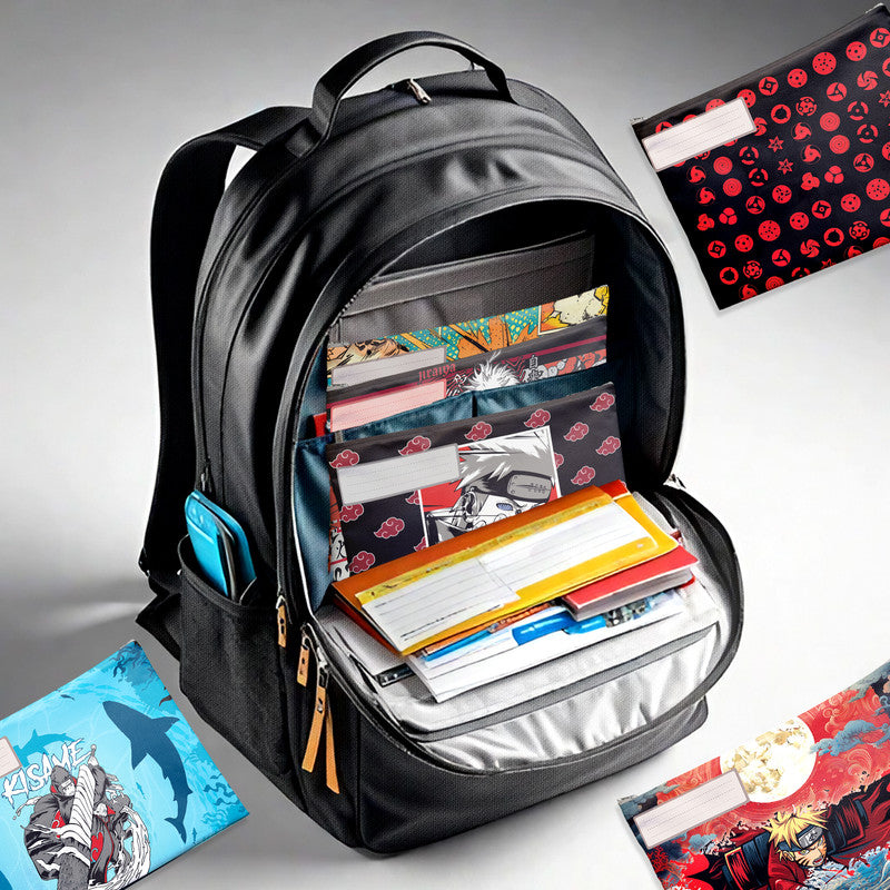 Naruto Ninja Subject Savvy Book Bags Set Of 6