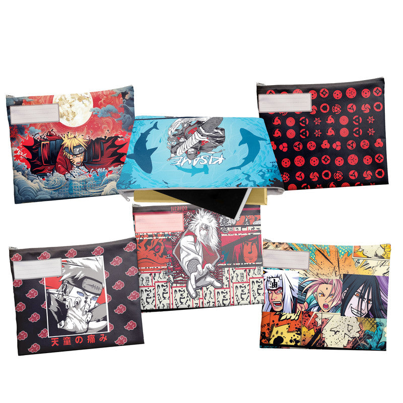 Naruto Ninja Subject Savvy Book Bags Set Of 6