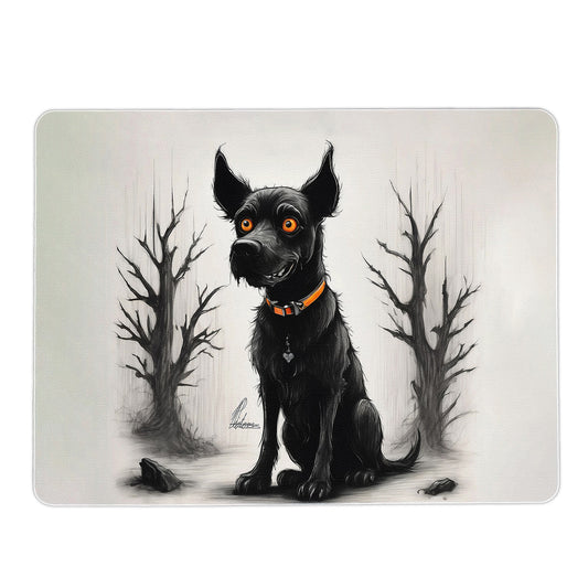Happy The Dog Mouse Pad By Nathan Pieterse