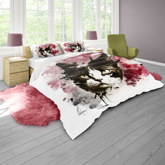 Meow By Nathan Pieterse Duvet Cover Set
