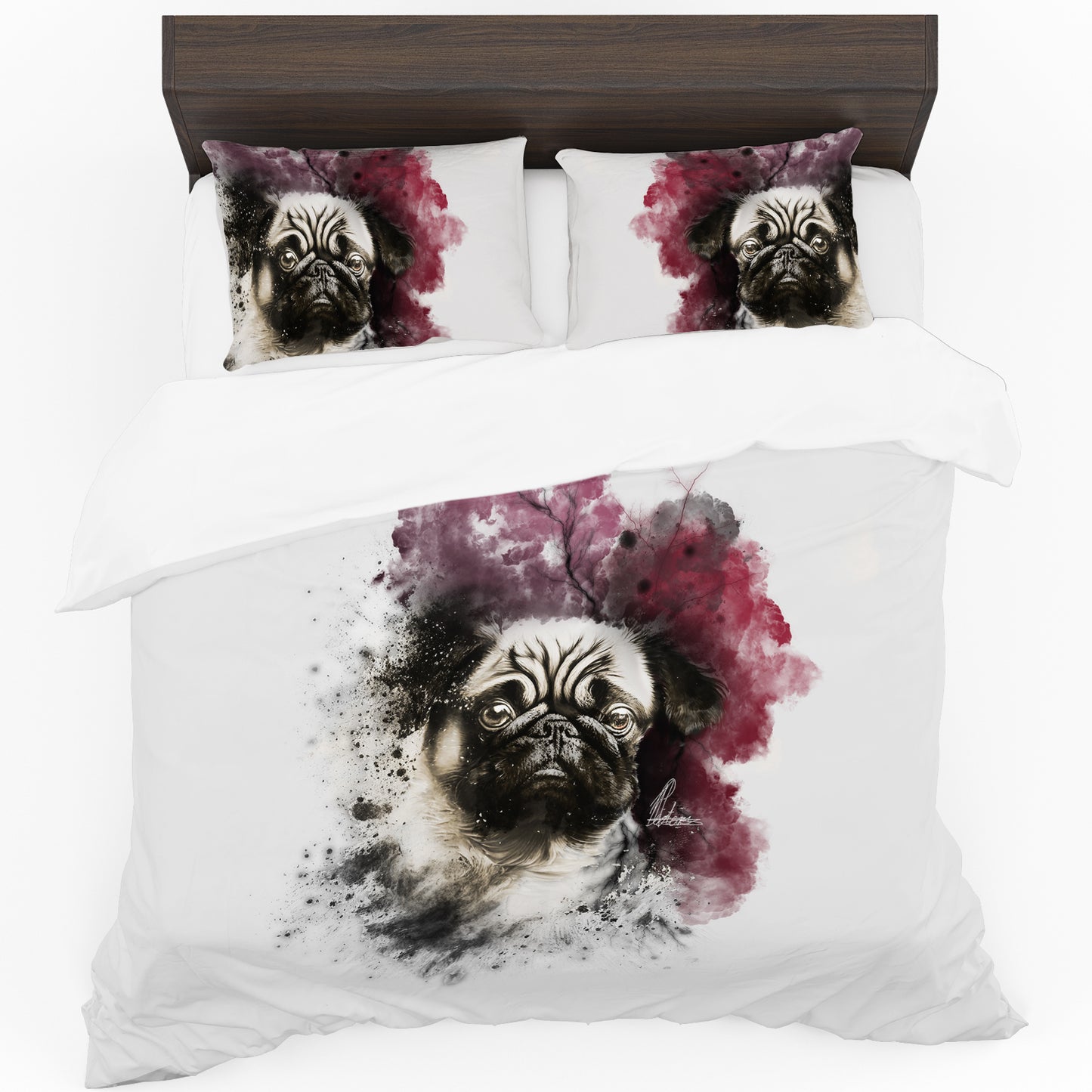 Pug By Nathan Pieterse Duvet Cover Set