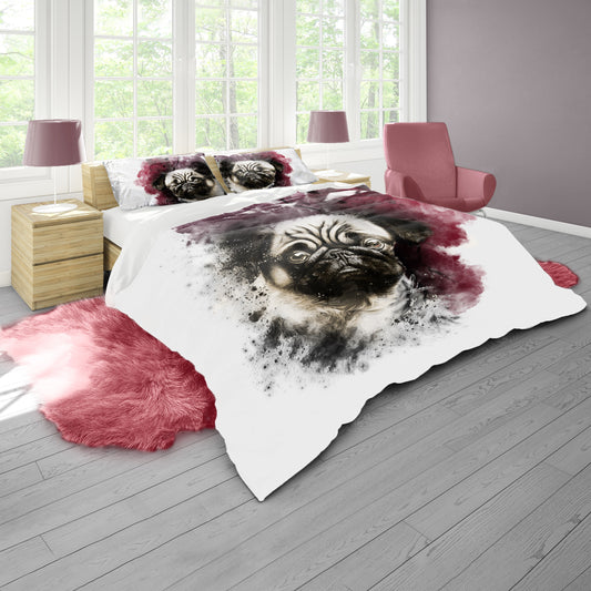 Pug By Nathan Pieterse Duvet Cover Set