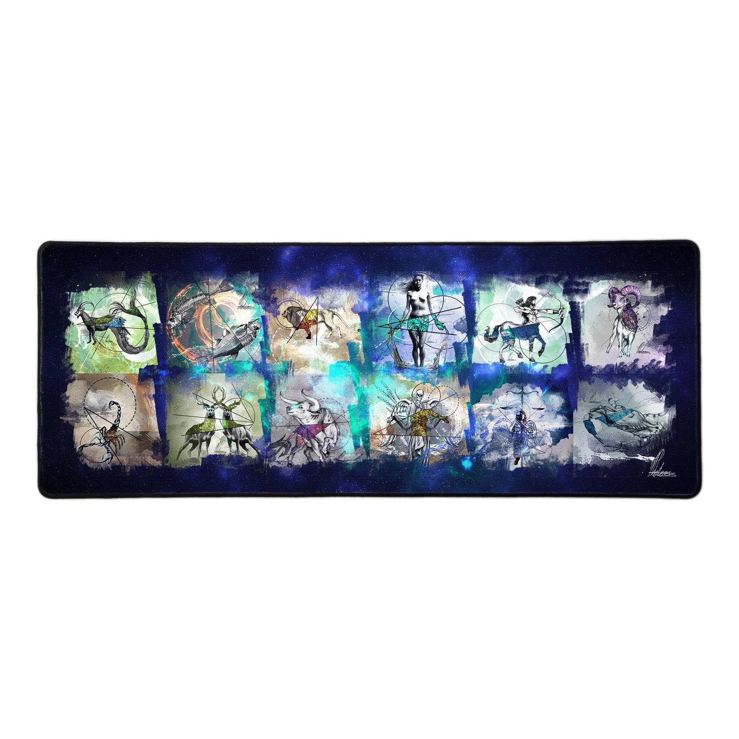 Zodiac All By Nathan Pieterse Large Desk Pad