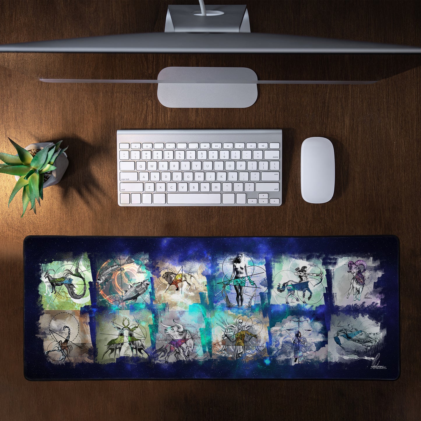 Zodiac All By Nathan Pieterse Large Desk Pad
