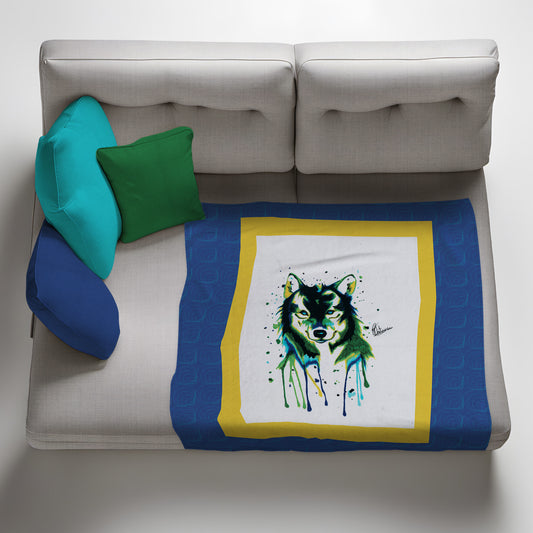 The Howler Light Weight Fleece Blanket By Nathan Pieterse