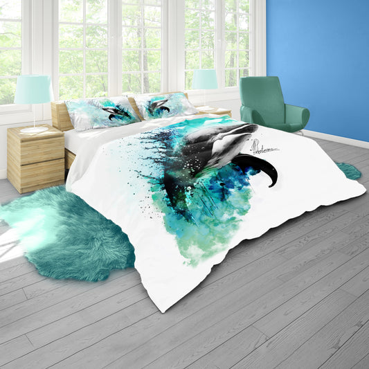 Whale By Nathan Pieterse Duvet Cover Set