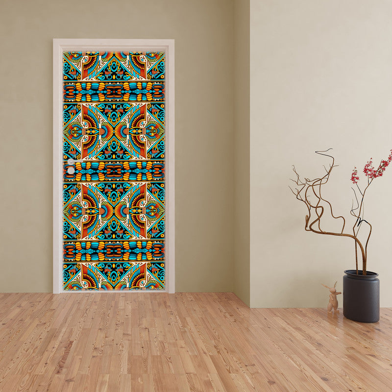 Native American Door Decoupage