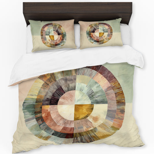 Ndebele Sunburst Duvet Cover Set by Wikus Schalkwyk