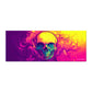 Neon 70s Trippy DMT Skul Desk Pad by Wikus Schalkwyk