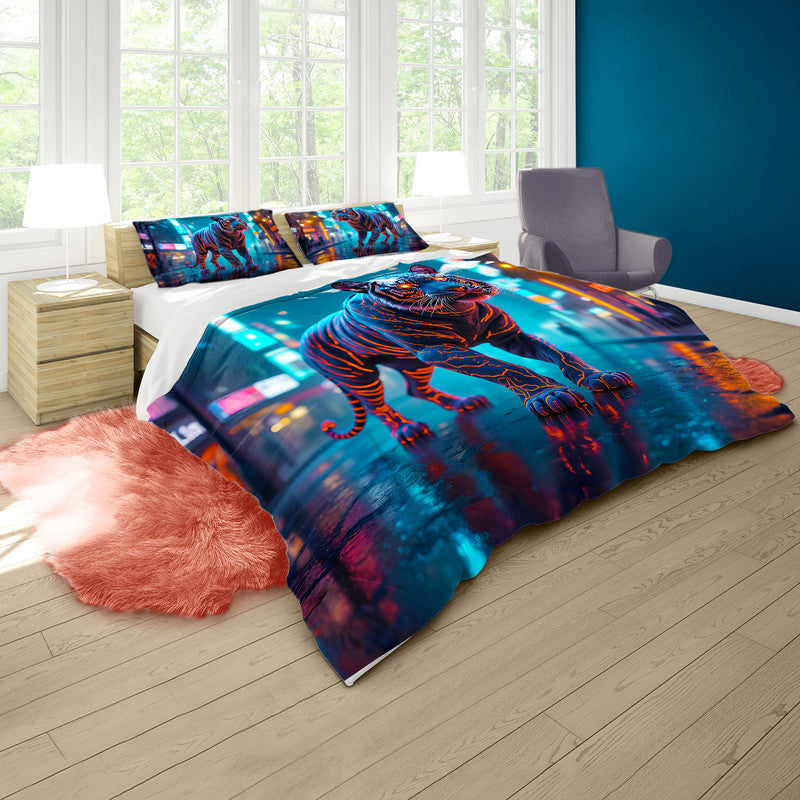Neon Predator Duvet Cover Set