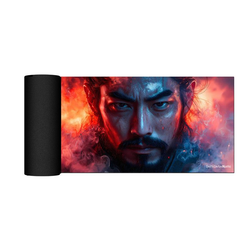 Neon Samurai Large Desk Pad by Wikus Schalkwyk