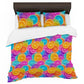 Neon Citrus Slices Duvet Cover Set