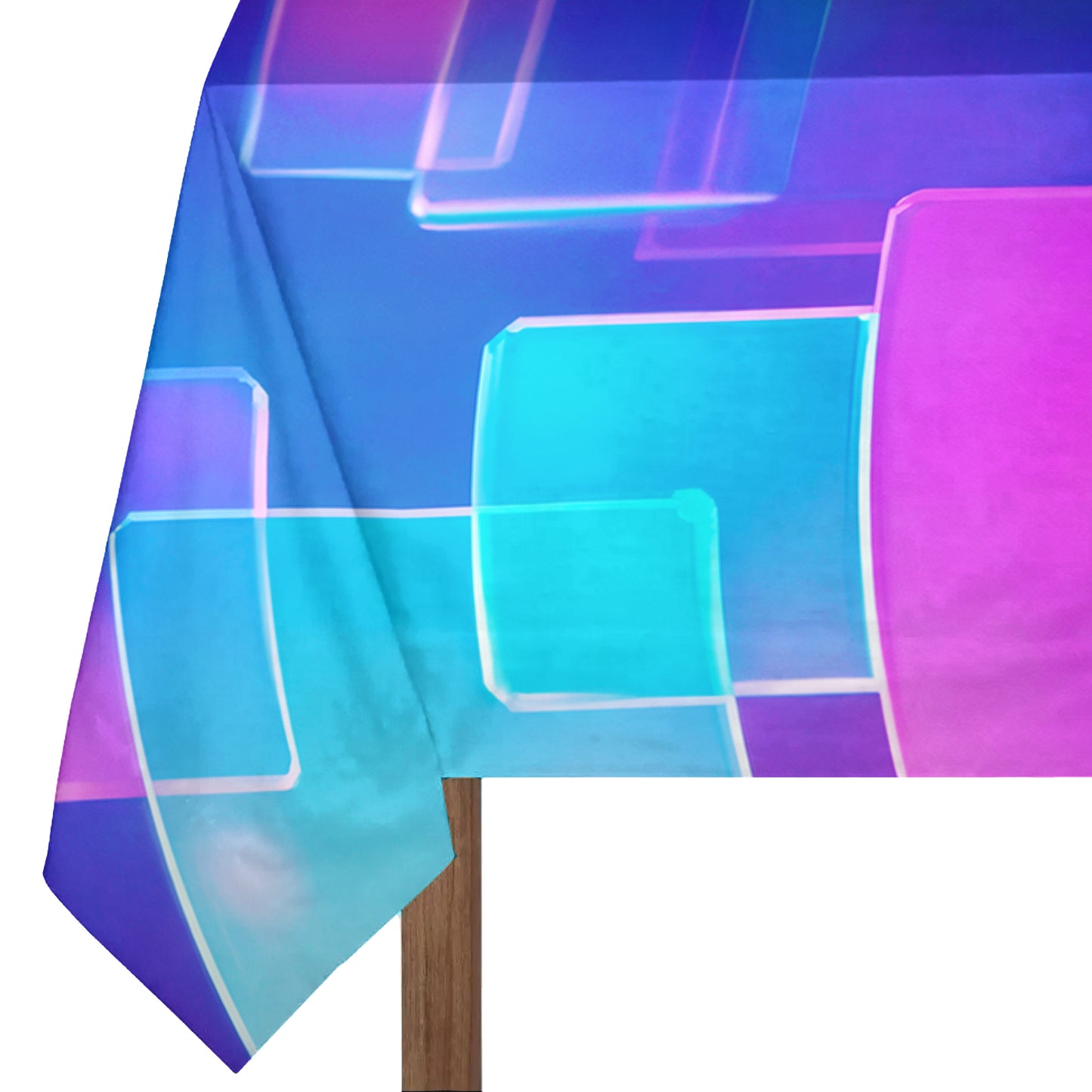 Neon Cubism Rectangle Tablecloth