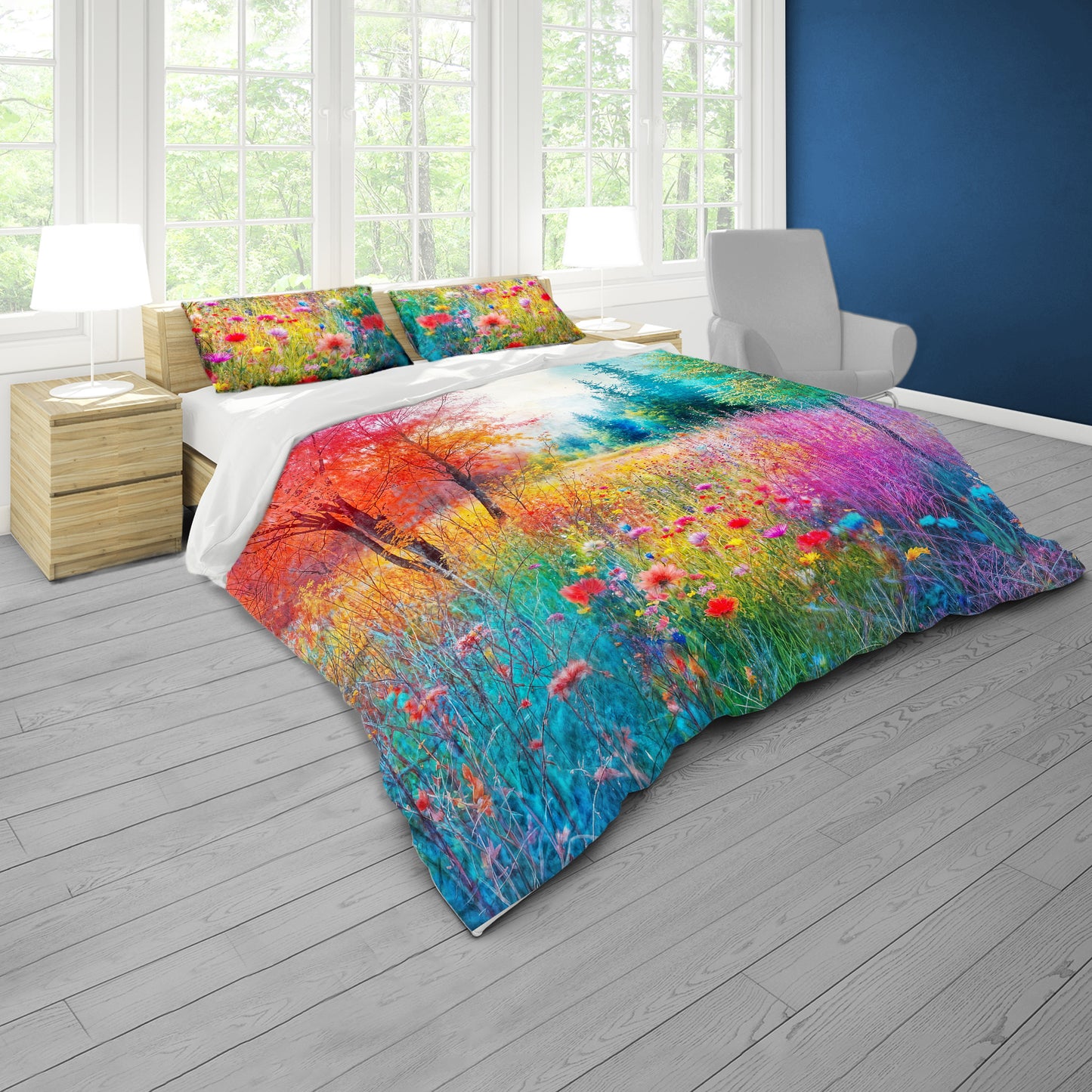 Neon Field Duvet Cover Set