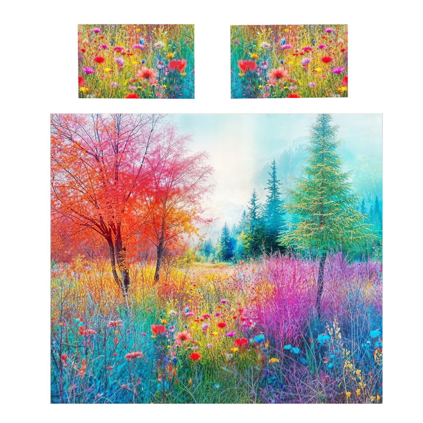 Neon Field Duvet Cover Set