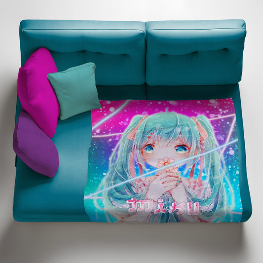 Neon Miku Fleece