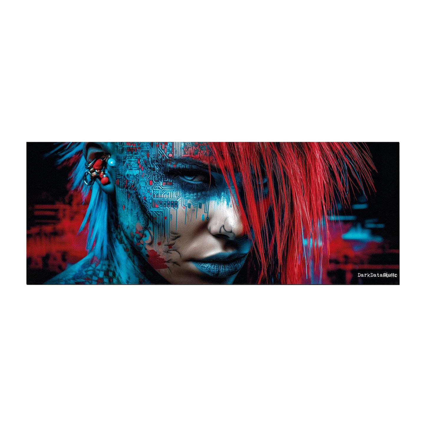 Neon Nexus Desk Pad by Wikus Schalkwyk