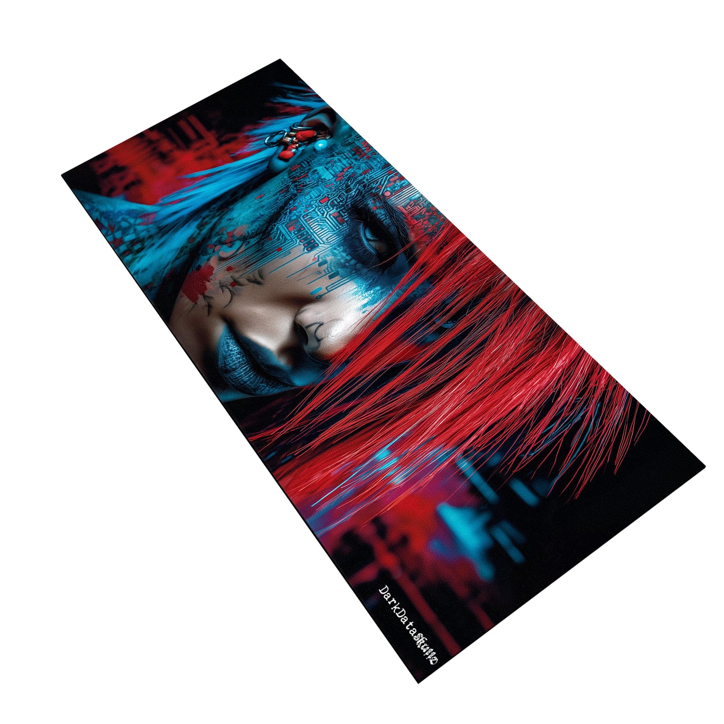 Neon Nexus Desk Pad by Wikus Schalkwyk