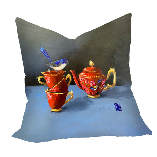 Nestled with Tea Luxury Scatter by Juanette Menderoi