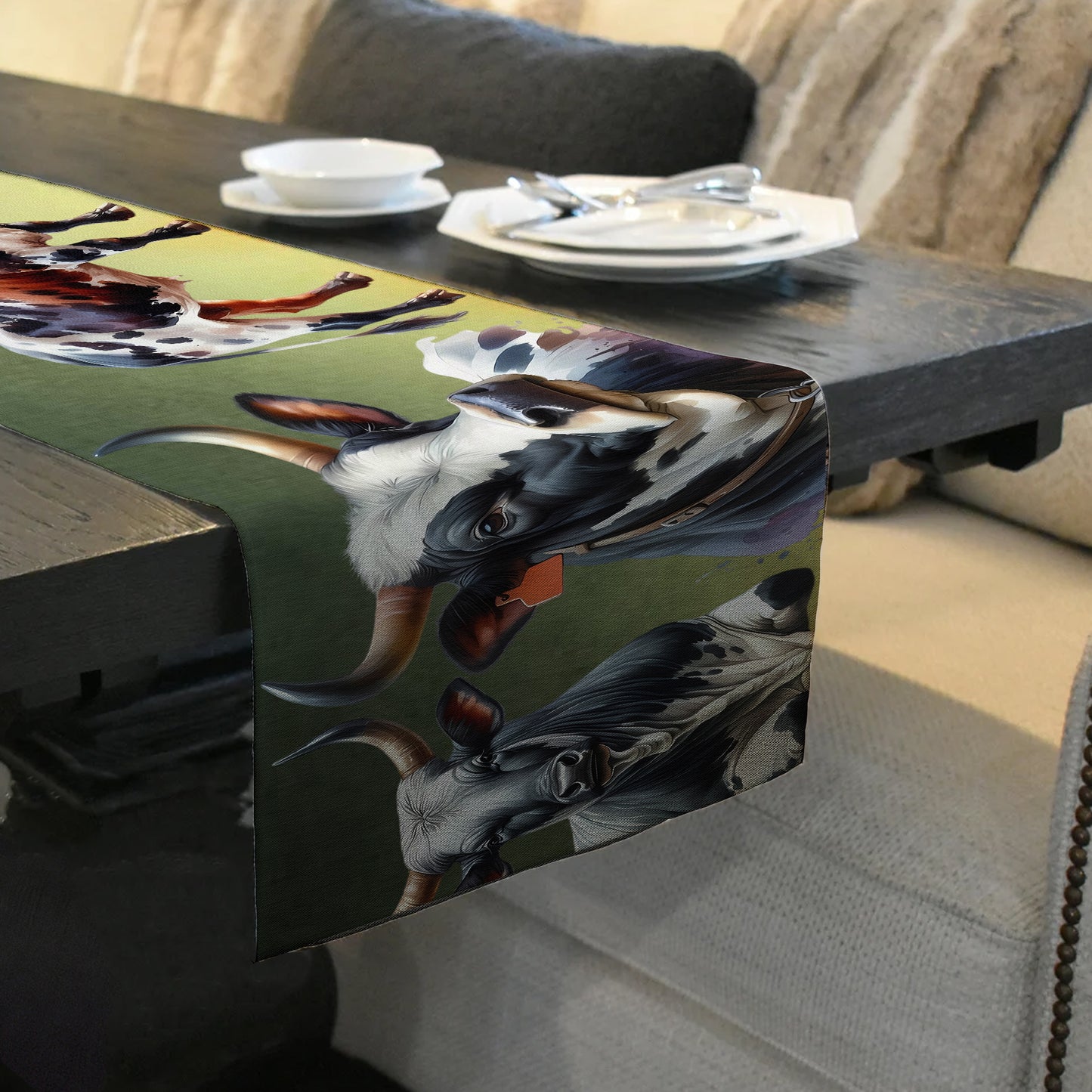 Nguni Ethereal Table Runner by Mark van Vuuren