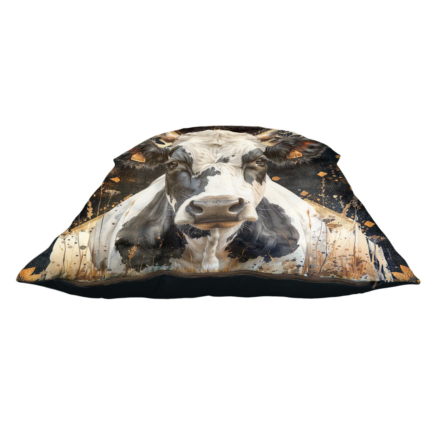 Nguni Grunge Black Luxury Scatter by Mark van Vuuren